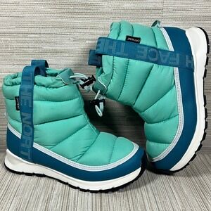 The North Face Kids Mini Freeze Pull On Waterproof Winter Boots Turquoise Size 3